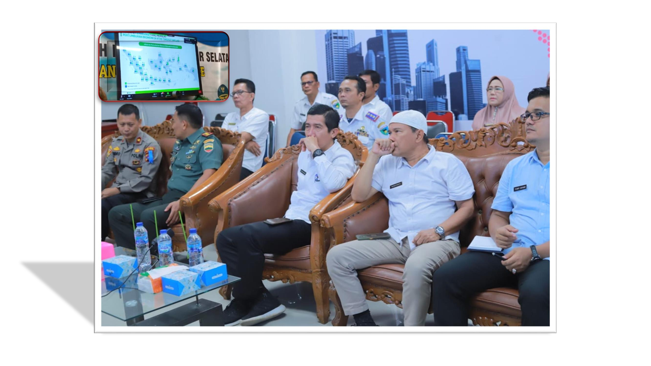 INSPEKTUR DAERAH KABUPATEN PESISIR SELATAN HADIRI RAKOR INFLASI TAHUN 2023 VIA ZOOM MEETING